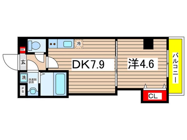 テリアズ港町の物件間取画像